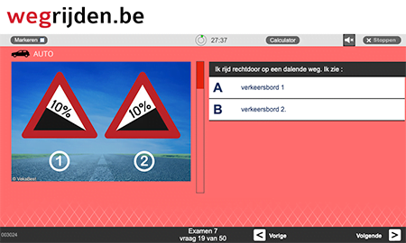 Auto examens oefenen