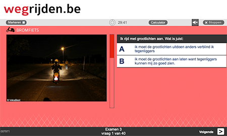 Gratis scooter theorie-examen