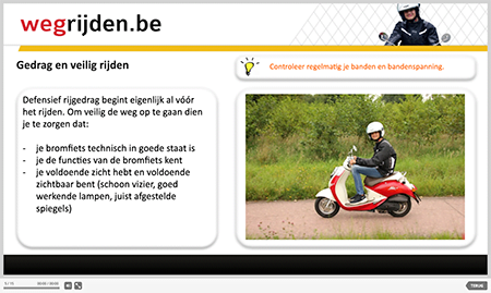 Gratis Scooter Theorie Oefenen - Wegrijden.be